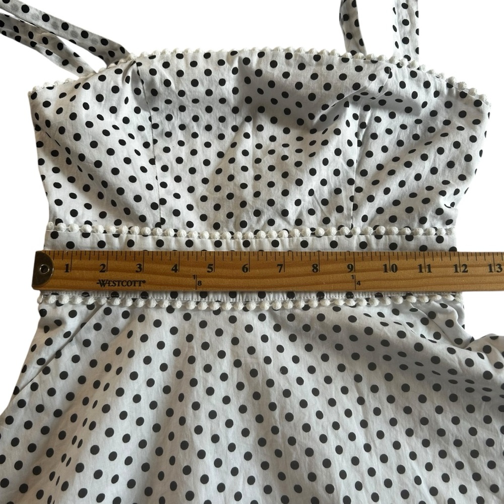 Majorelle Revolve Luna Mini Dress womens SIZE XS black white coquette romantic - Picture 5 of 17
